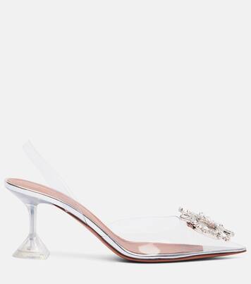 Begum embellished PVC slingback pumps | Amina Muaddi