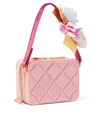Appliqué quilted shoulder bag | Monnalisa