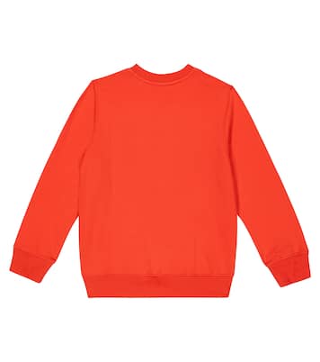 Sweat-shirt imprimé en coton mélangé à logo | Moschino Kids