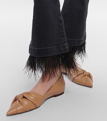 Hedera leather ballet flats | Jimmy Choo