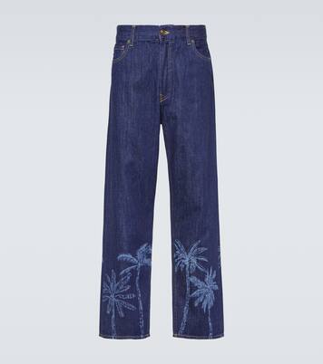 Jungle printed straight jeans | Alanui