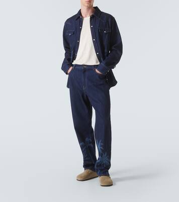 Jungle printed straight jeans | Alanui