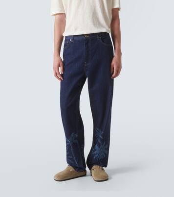 Jungle printed straight jeans | Alanui
