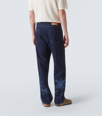 Jungle printed straight jeans | Alanui