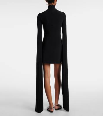 High-neck jersey minidress  | Norma Kamali