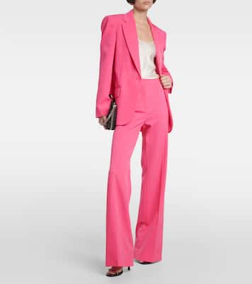 High-Rise-Schlaghose Iconic aus einem Wollgemisch | Stella McCartney