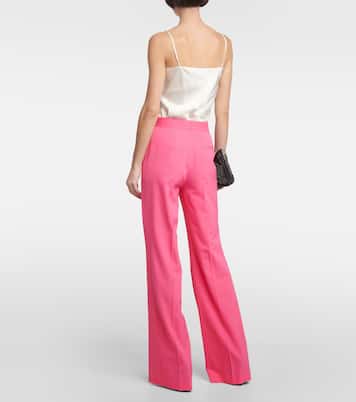 High-Rise-Schlaghose Iconic aus einem Wollgemisch | Stella McCartney