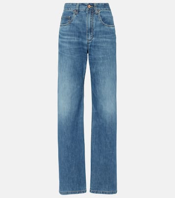 High-Rise Straight Jeans | Brunello Cucinelli