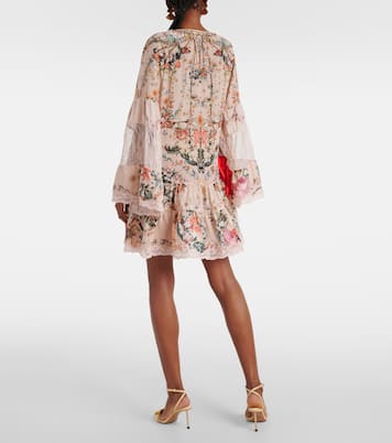 Robe en soie à fleurs et ornements | Camilla