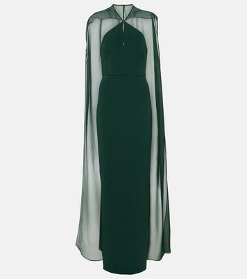 Robe longue en crêpe de satin | Roland Mouret