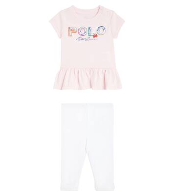 Baby logo cotton T-shirt and leggings set | Polo Ralph Lauren Kids