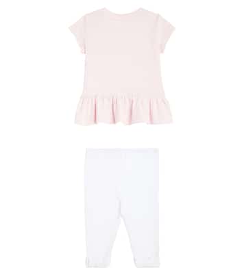 Baby logo cotton T-shirt and leggings set | Polo Ralph Lauren Kids
