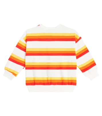 Sudadera de jersey de algodón a rayas | Mini Rodini