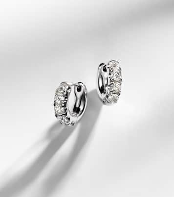 Orecchini Super Duper in oro bianco 14kt con diamanti | Roxanne First