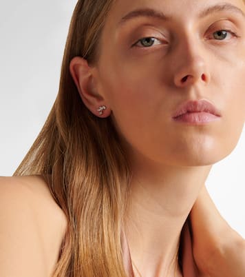 Orecchini Muse Drop in oro 10kt con diamanti | Stone and Strand