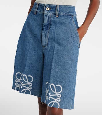 Bermuda-Shorts Anagram aus Denim | Loewe