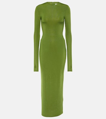 Maxikleid aus Jersey mit Kristallen | Alex Perry