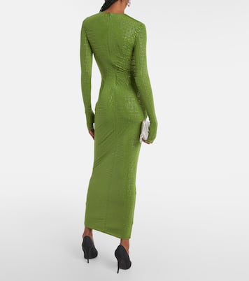 Maxikleid aus Jersey mit Kristallen | Alex Perry