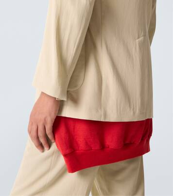 Cotton and wool gabardine blazer | Auralee