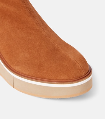 Albane suede platform ankle boots | Clergerie