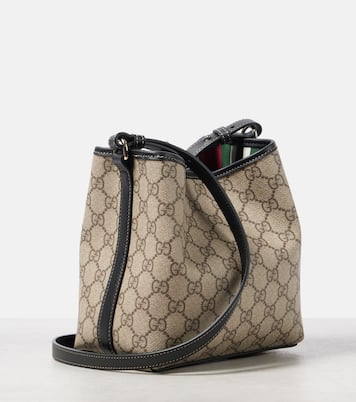 GG Emblem Mini coated canvas tote bag | Gucci