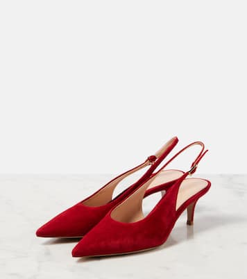 Robbie suede slingback pumps | Gianvito Rossi