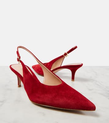 Robbie suede slingback pumps | Gianvito Rossi