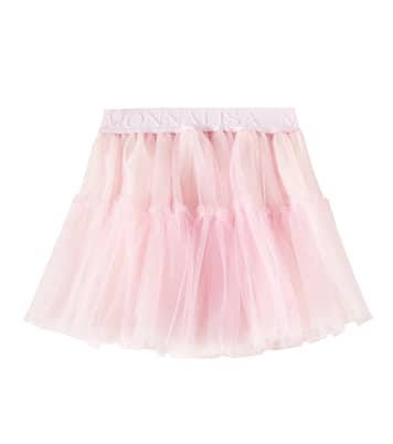 Falda de tul con logo | Monnalisa