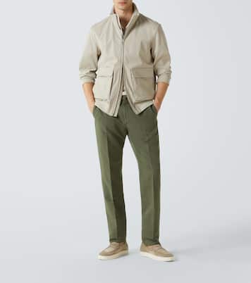 Pantalon droit en lin et coton | Slowear