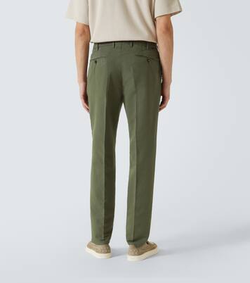 Pantalon droit en lin et coton | Slowear