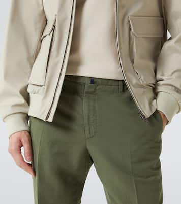 Pantalon droit en lin et coton | Slowear