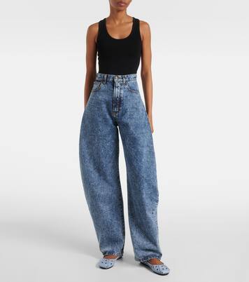 Perfo leather ballet flats | Alaïa