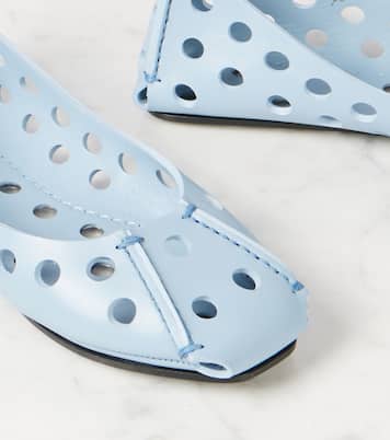 Perfo leather ballet flats | Alaïa