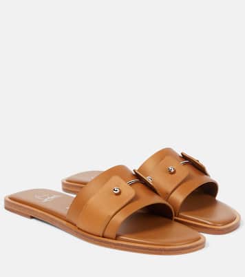 Chambelimule leather slides | Christian Louboutin