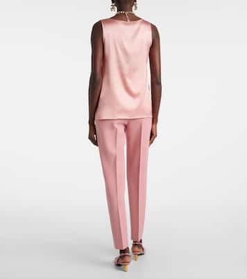 DG silk-blend satin top | Dolce&Gabbana