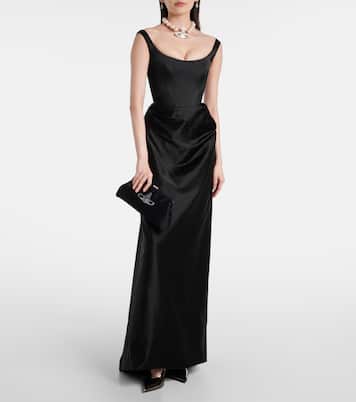 Pochette Dorothy brodée en satin | Vivienne Westwood