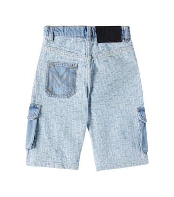 Logo denim cargo shorts | Marc Jacobs Kids