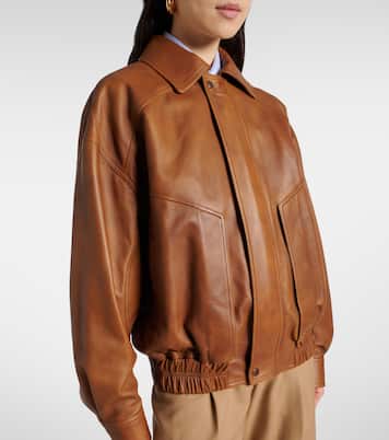 Leather bomber jacket | Saint Laurent