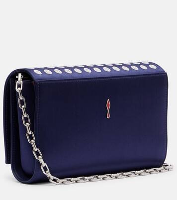 Paloma Small satin crêpe clutch | Christian Louboutin