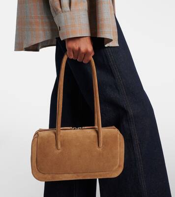 Lagune Mini suede shoulder bag | Aesther Ekme