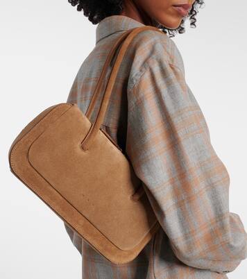 Lagune Mini suede shoulder bag | Aesther Ekme