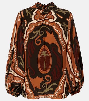 Printed silk blouse | Johanna Ortiz