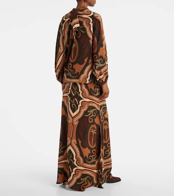 Printed silk blouse | Johanna Ortiz