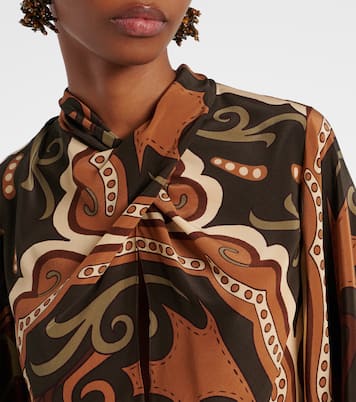 Printed silk blouse | Johanna Ortiz