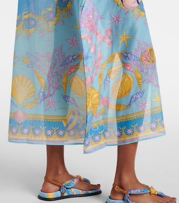 Cover-up Underwater Barocco aus Baumwolle und Seide | Versace