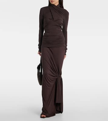 Gres垂褶棉质混纺上衣 | Entire Studios