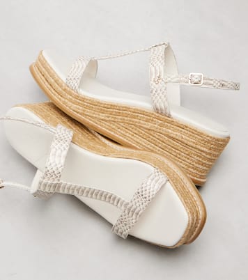 Theia 100 leather espadrille wedges | Jimmy Choo