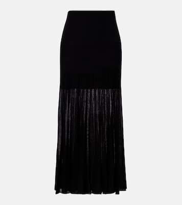 Ezra 플리츠 세미 시어 크레이프 스커트 | Isabel Marant