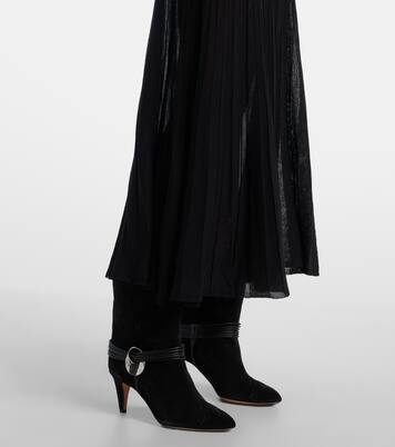 Ezra 플리츠 세미 시어 크레이프 스커트 | Isabel Marant