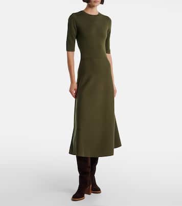 Abito midi in lana, cashmere e seta | Gabriela Hearst